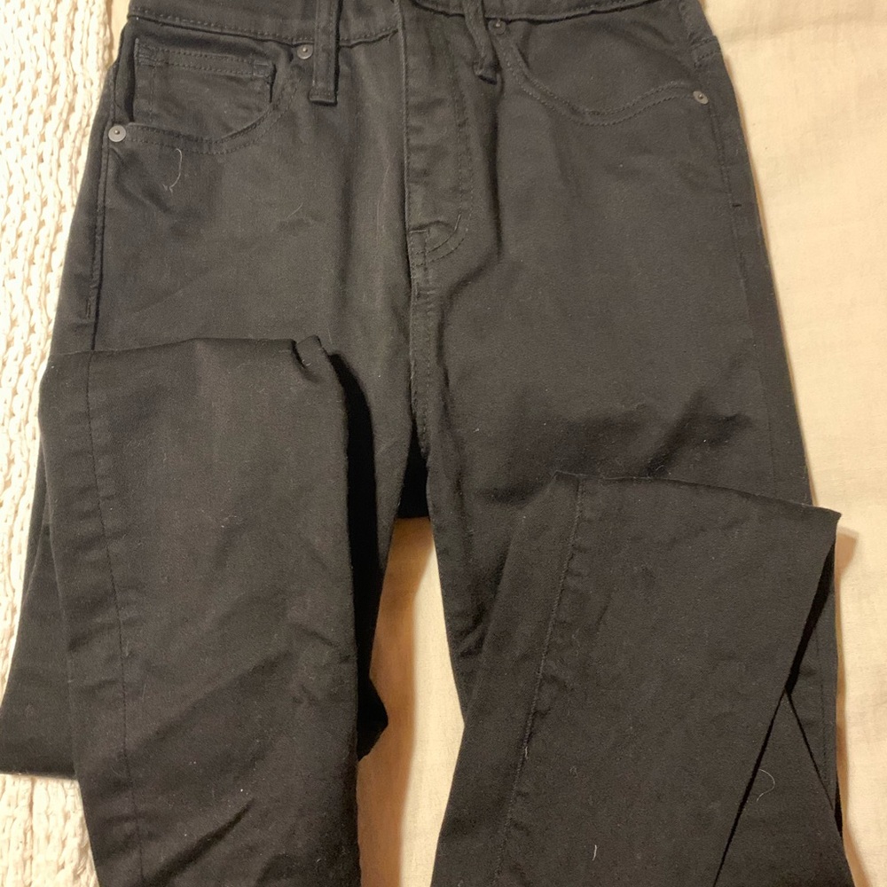 Madewell Curvy High-Rise Black Skinny Jeans sz 26